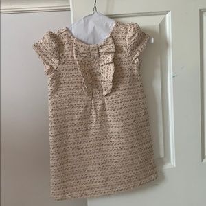 Janie and Jack Rose gold w gray & gold shimmer